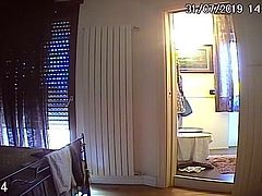 ip cam young girl - from bedroom before and atfer shower 2