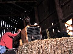 Stable gay on hay gets fisted by cowboy