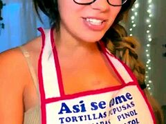 Big Tit Latina Gets Fucked In The Kitchen