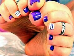 Exotic brunette hardcore foot fetish fuck