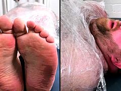 Bear Sub Wrapped And Tickled Hard