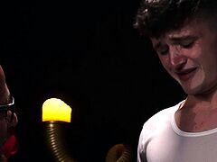 Cute twink barebacked relentlessly by DILF