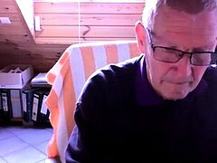 74-Year-Old German Silver Daddy Cums Hard