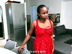 Cute Amateur Ebony Teen Rough Fucked