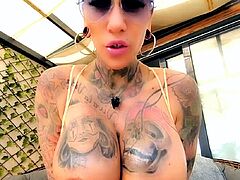 Big boobs milf masturbates with her dildo