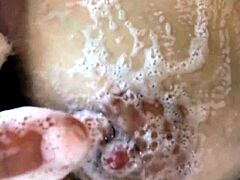 Amateur shower and masturbation
