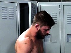Lockerroom bareback with hung studs