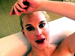 British blonde milf Jane Bond solo masturbation