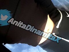 Hot amateur busty brunette masturbate in webcam