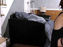 Kinky Teen Creampied by Big Cock on Couch