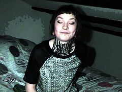 Tattooed Teen Lesbian Strap-on Play