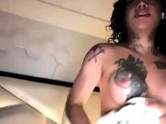 Amateur busty shemale tranny butt nailed