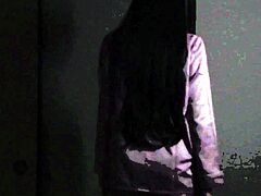Extreme close up of Japanese teen masturbating Uncensored
